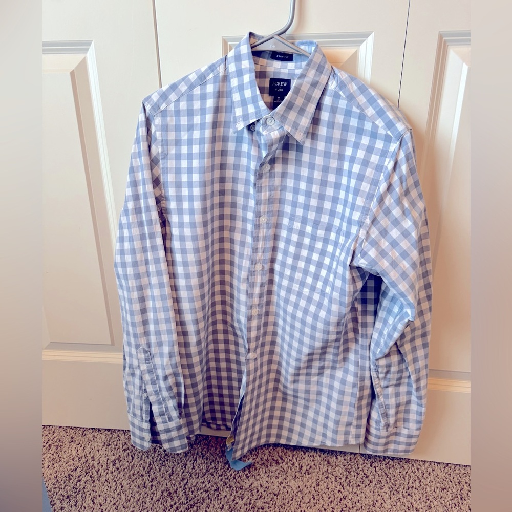 J crew men’s button down slim fit flex M